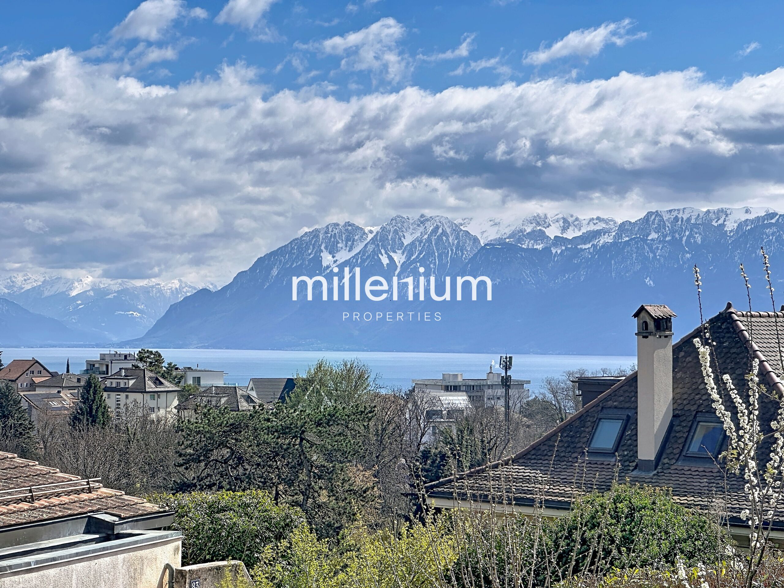 Bel appartement avec jardin et vue lac à Lausanne