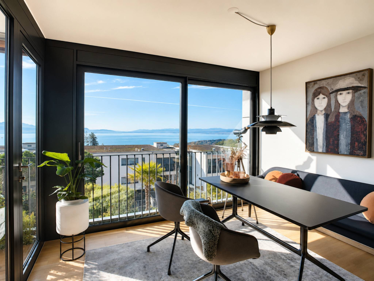 Spacieux appartement contemporain de 5.5 pièces avec vue panoramique