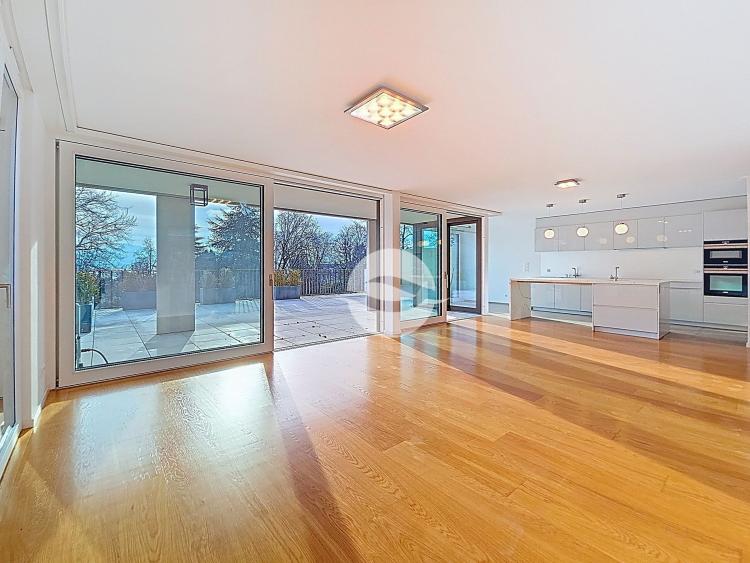 Splendide logement de standing avec vaste terrasse, à deux pas du lac