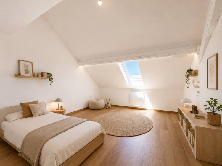 Au centre du village, attique de 153 m2 avec du cachet