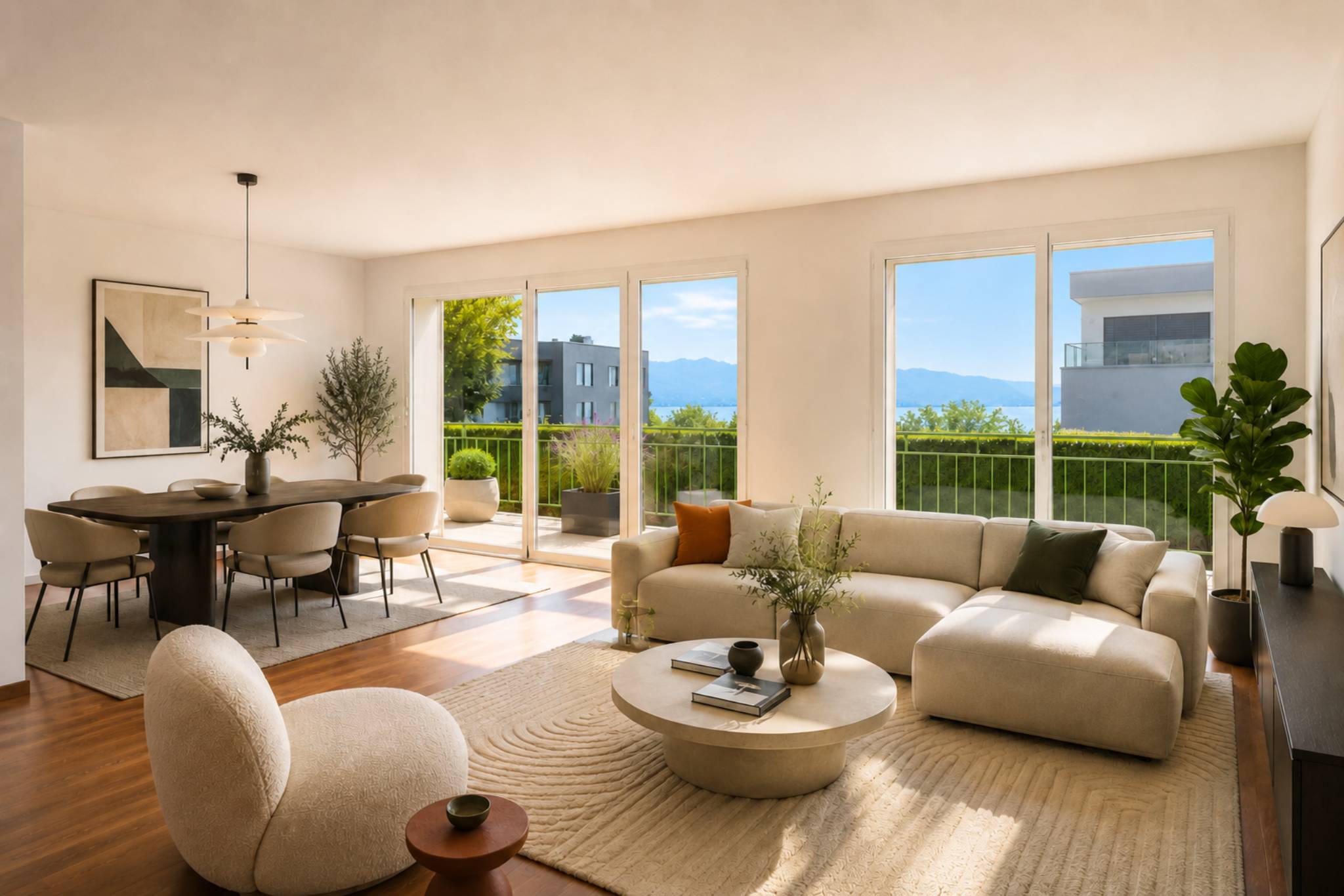 Appartement familial de 5.5 pièces avec vue sur le lac