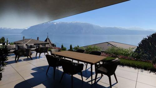 Superbe appartement de 4.5 pièces avec grand jardin et dégagement sur le Léman