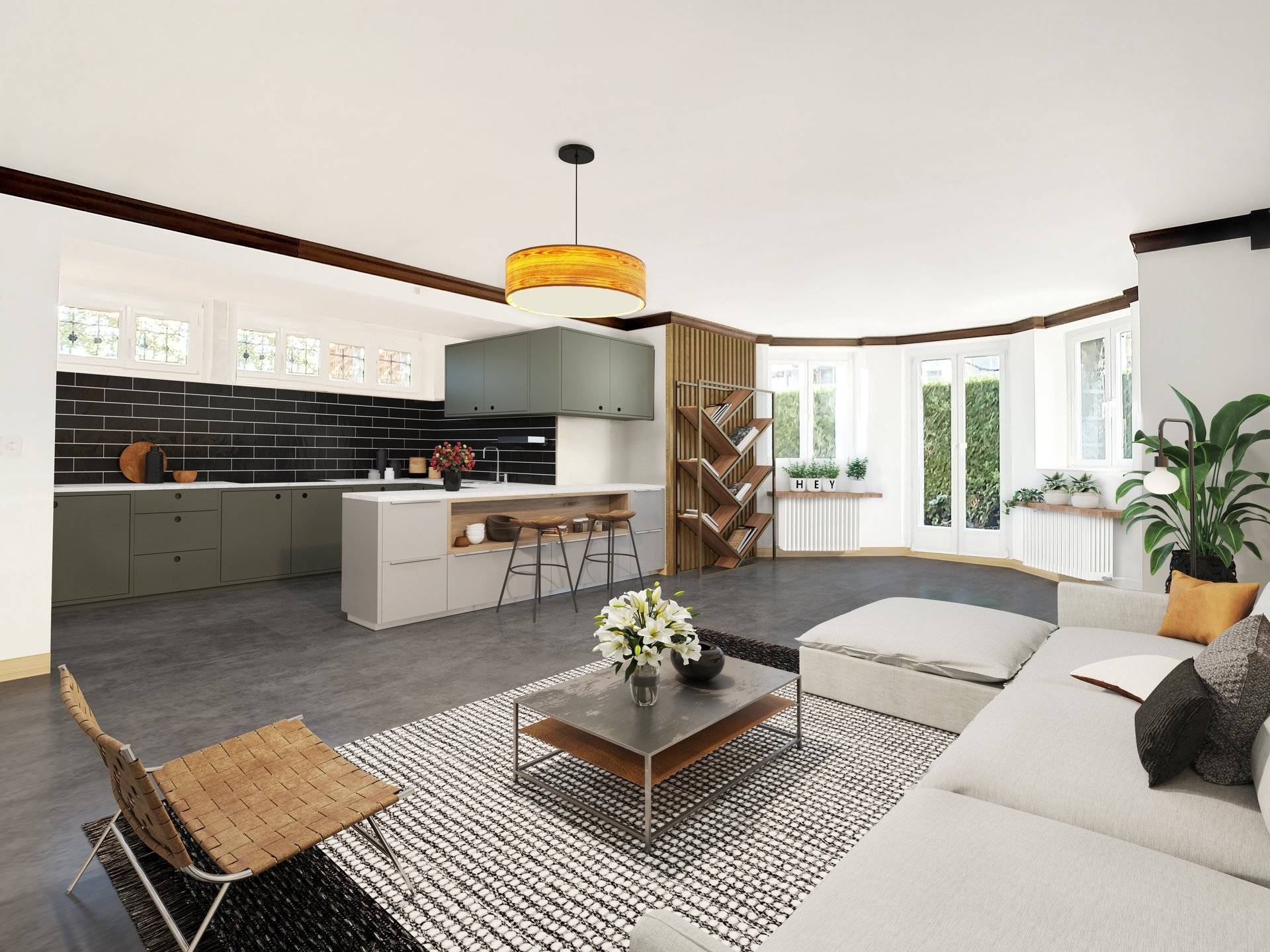 Appartement à rénover avec jardin privatif au coeur de la ville