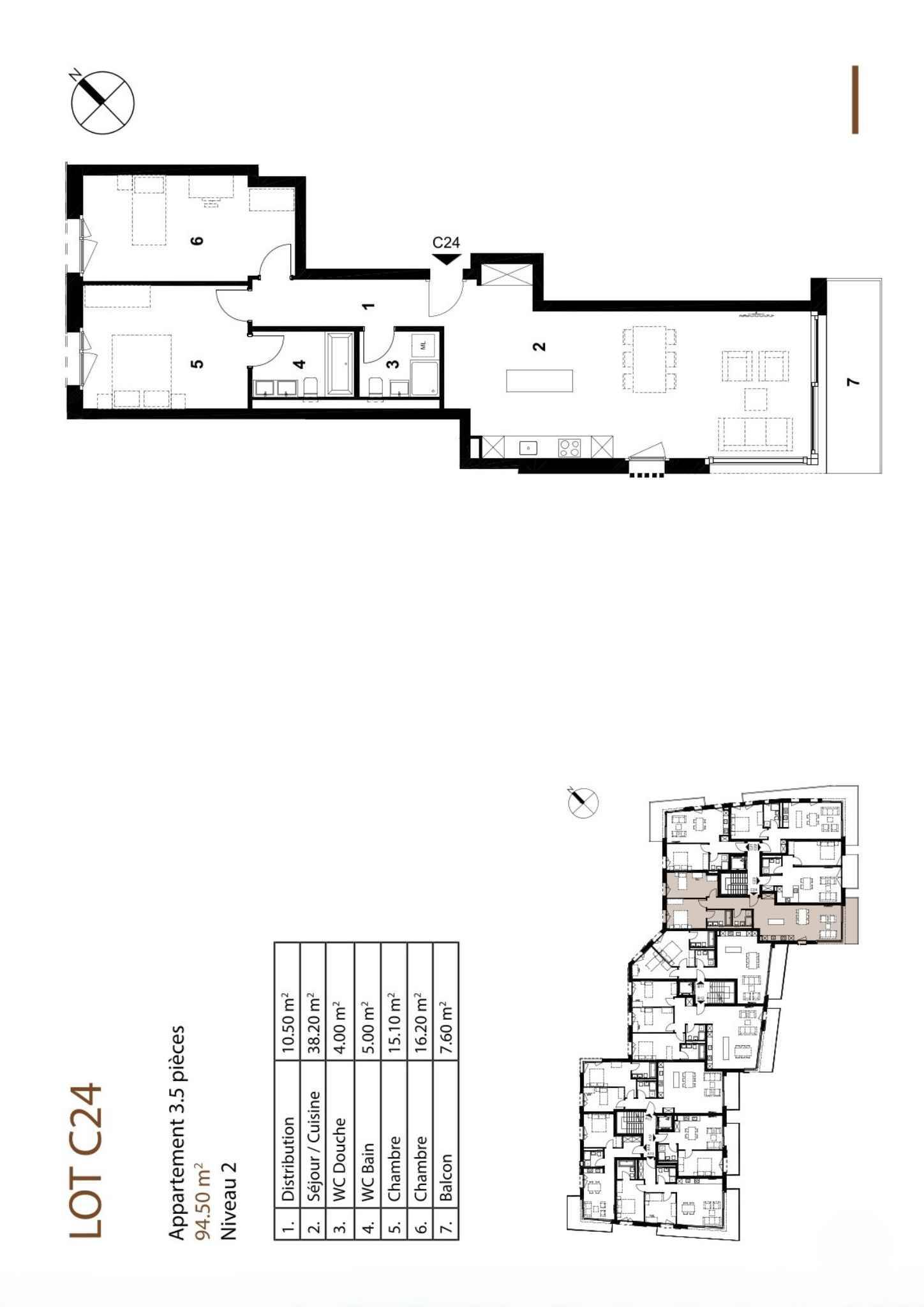 Appartement de 3.5 pièces 