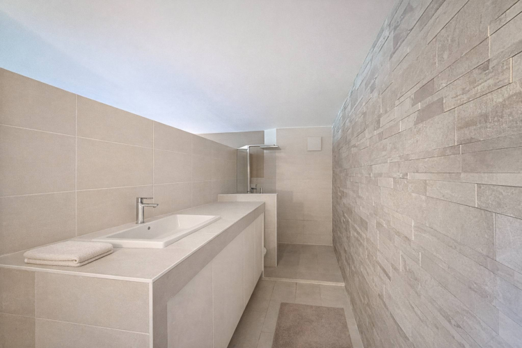 Duplex contemporain avec jardin privatif et vue sur les Alpes à Pully Sud