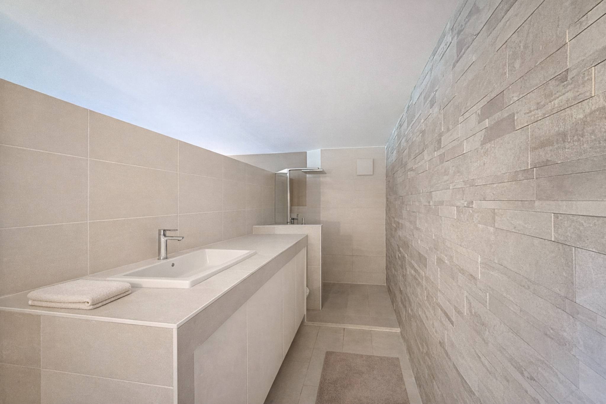 Duplex contemporain avec jardin privatif et vue sur les Alpes à Pully Sud