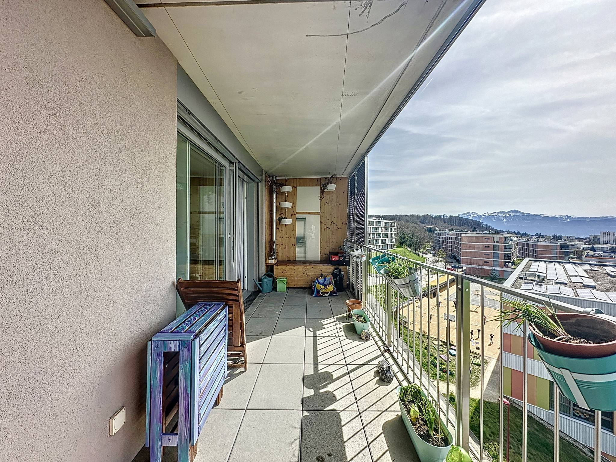 Attique de 3,5 pièces de 100m² avec balcon