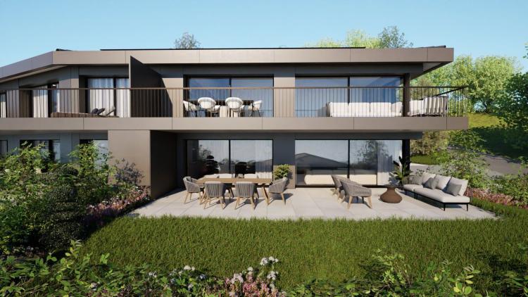 Superbe appartement de 4.5 pièces avec grand jardin et dégagement sur le Léman