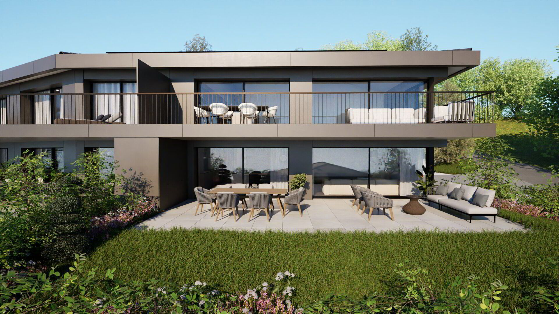 Superbe appartement de 4.5 pièces avec grand jardin et dégagement sur le Léman