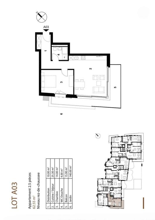 Appartement de 2.5 pièces