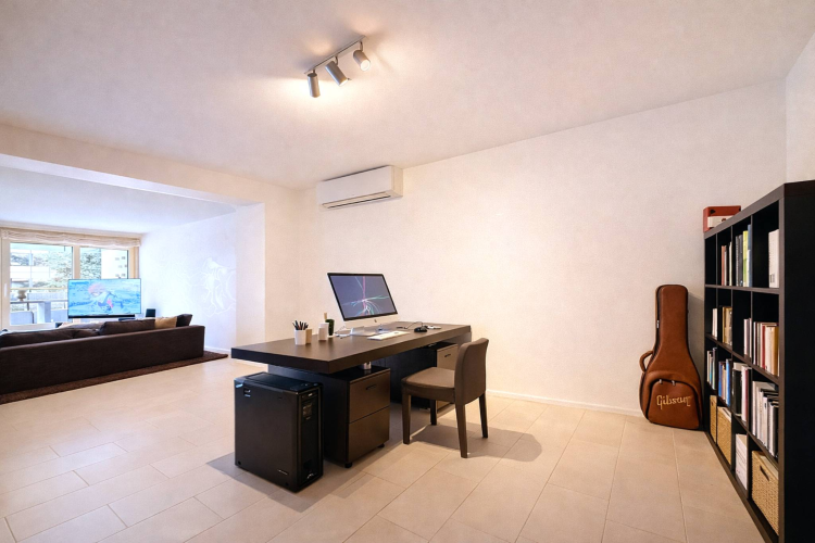 Duplex contemporain avec jardin privatif et vue sur les Alpes à Pully Sud