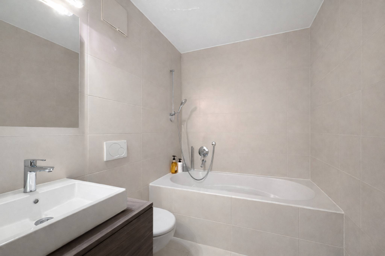 Duplex contemporain avec jardin privatif et vue sur les Alpes à Pully Sud
