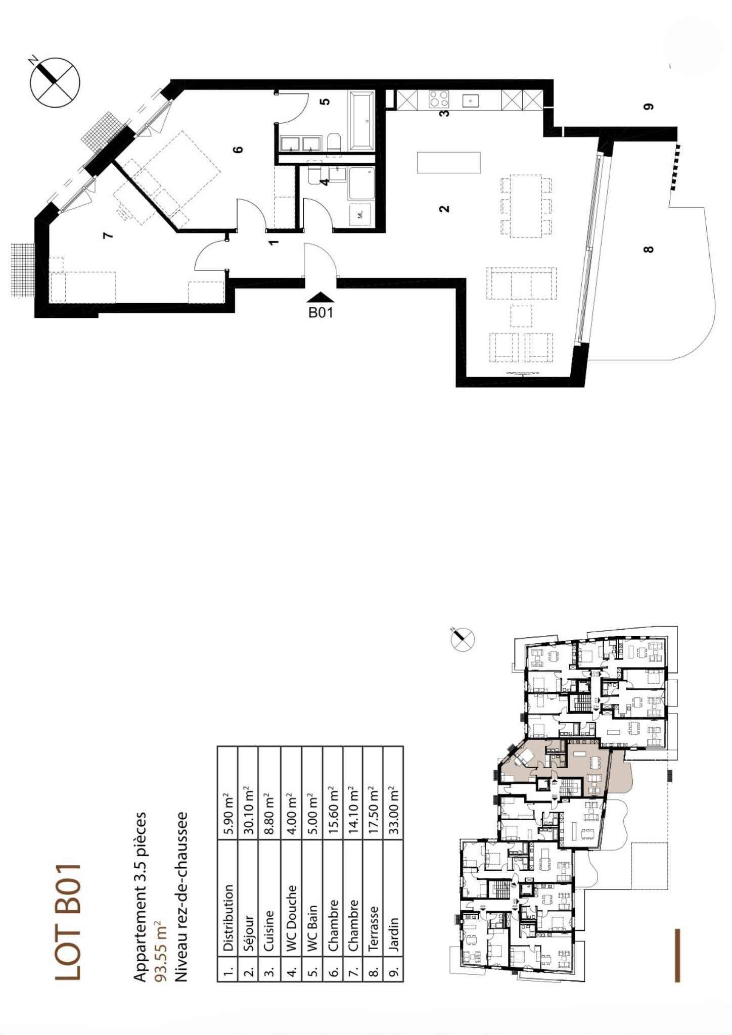 Appartement de 3.5 pièces 