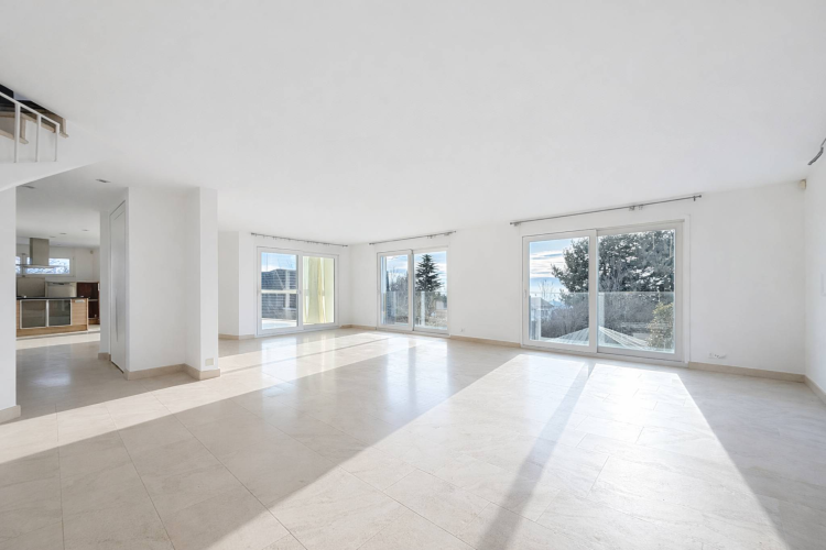 Duplex lumineux avec vue sur le lac et jardin attenant à l'ISL