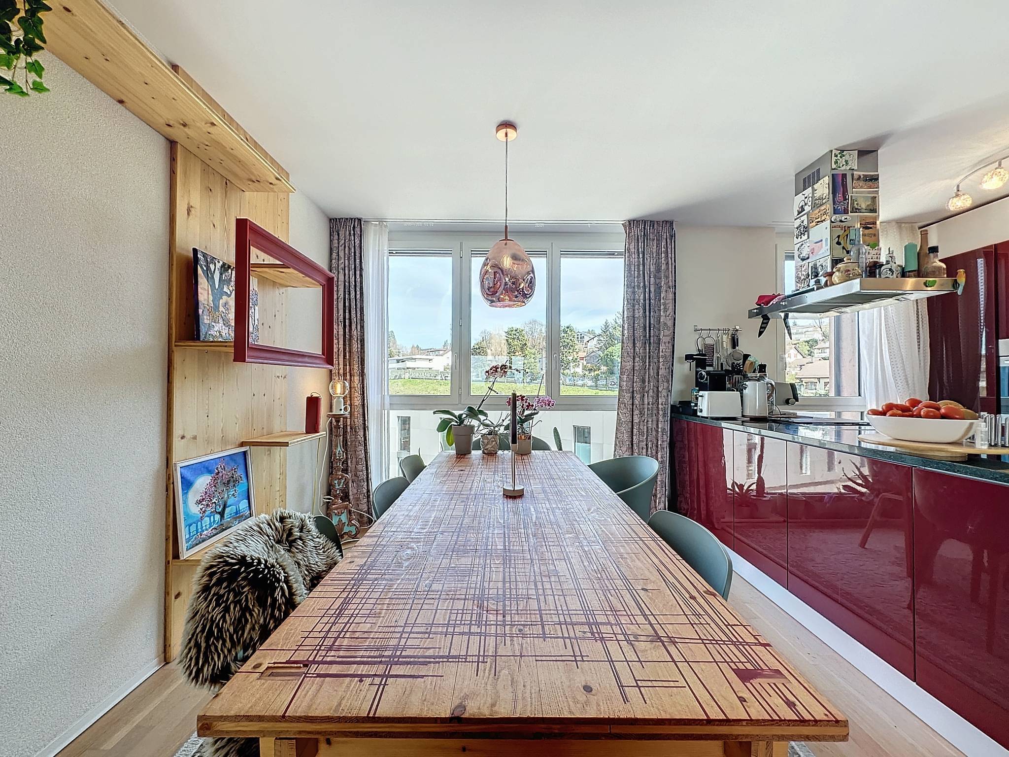 Attique de 3,5 pièces de 100m² avec balcon