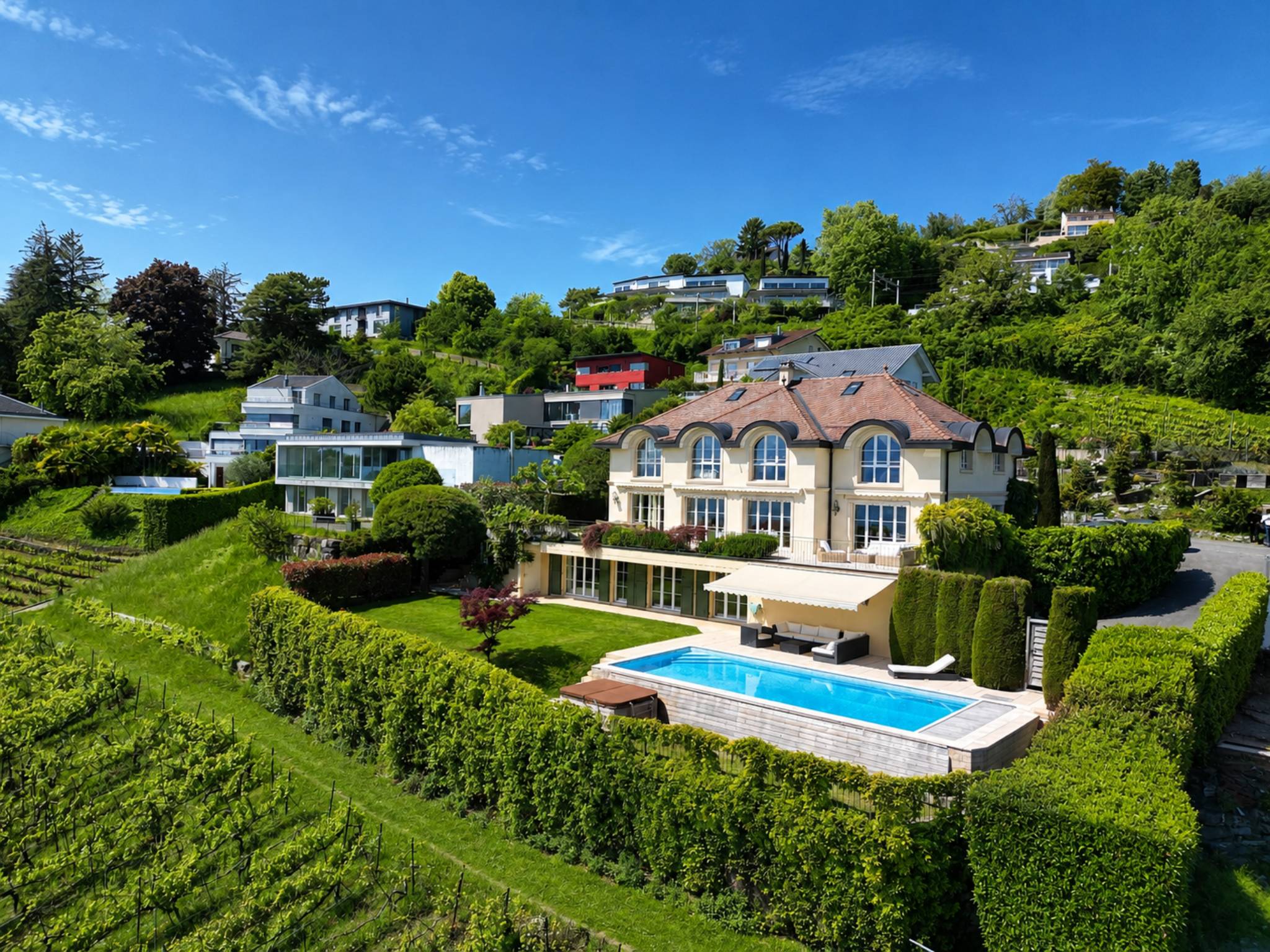 Exclusivité à Lutry – Villa de maître de 420 m2 avec vue lac panoramique