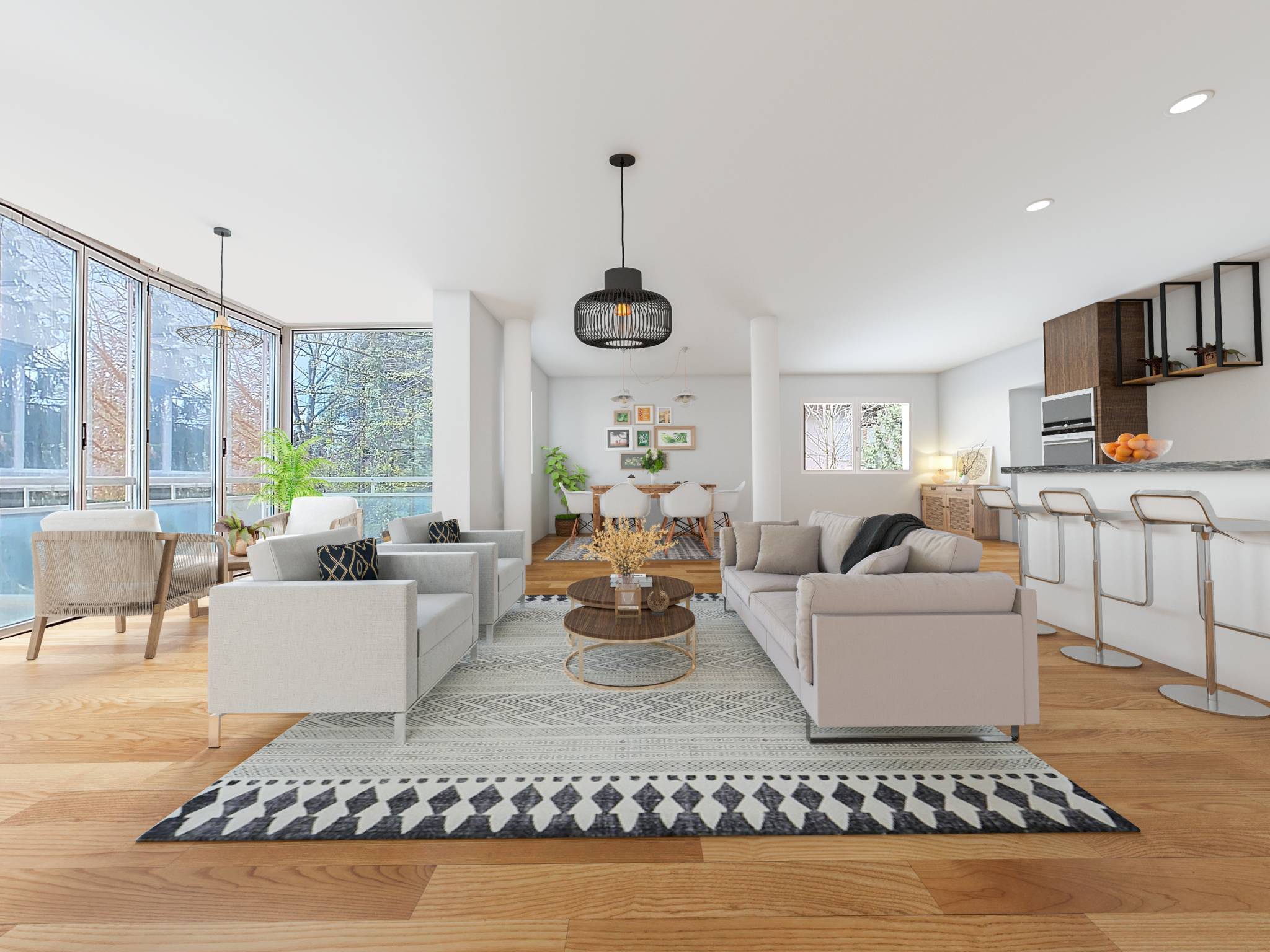 Appartement familial de 5.5pièces à un instant de la cité