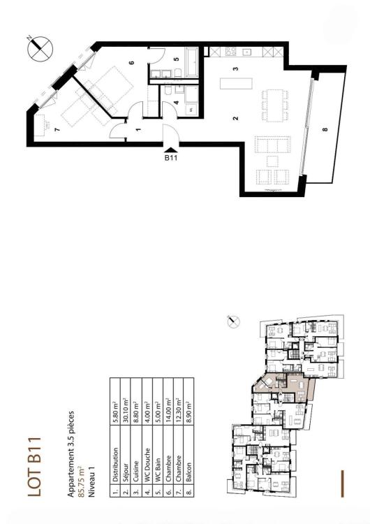 Appartement de 3.5 pièces 