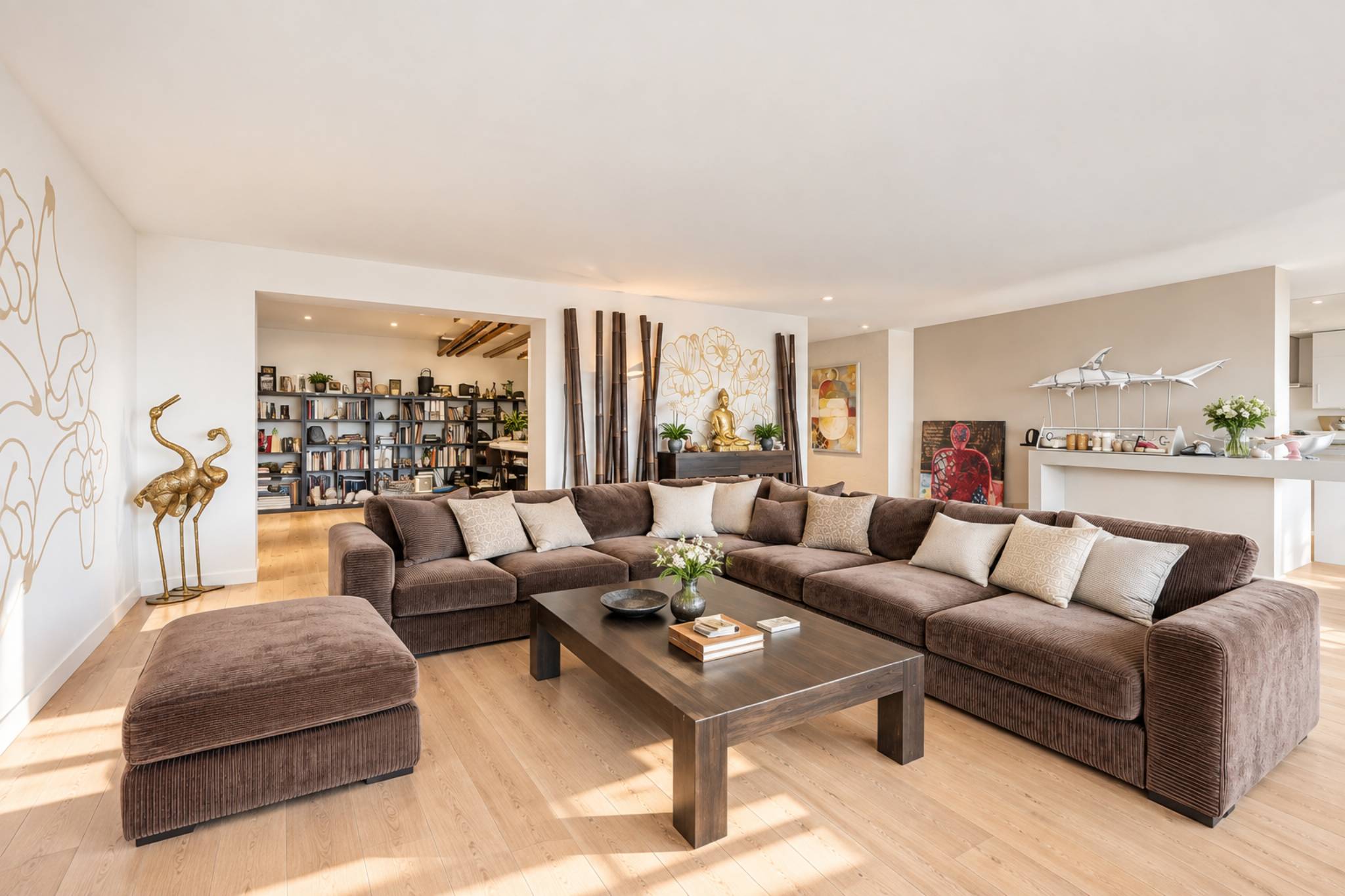 Duplex contemporain avec jardin privatif et vue sur les Alpes à Pully Sud