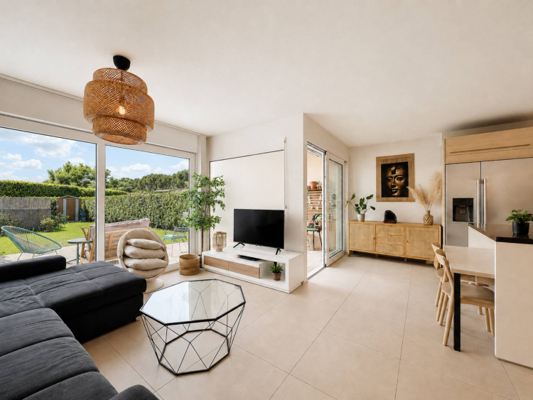 Appartement de 3,5 pièces en rez-de-jardin, vendu loué